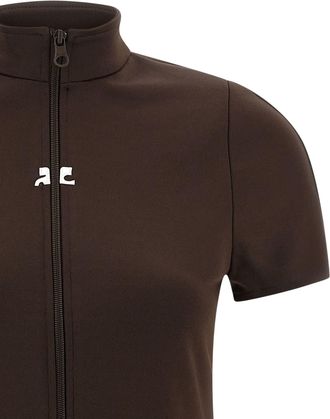Courr&egrave;ges Polyester Short Womens Dress