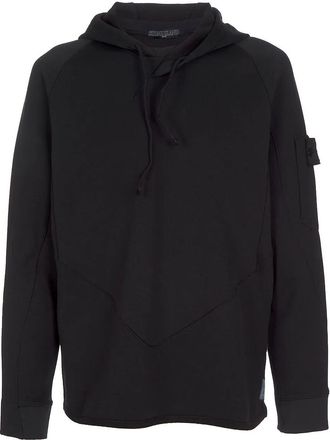 Stone Island Mesh Stitch Organic Cotton Fleece Sweatshirt