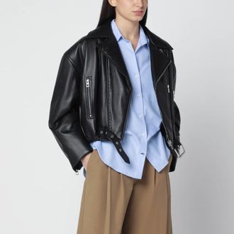 Loewe Black leather biker jacket