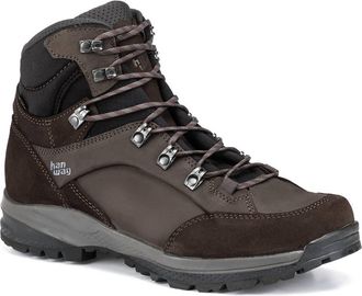 Hanwag Mens Banks Sf Extra Gtx Hiking Boots In Asphalt/light Brown
