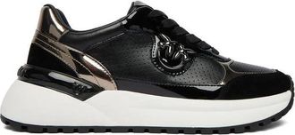 Pinko Pinko, Schoenen, Dames, Zwart, 37 EU, Polyester, Gem 15 Sneaker