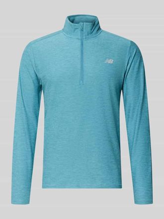 New Balance Regular Fit Sweatshirt mit Troyer-Kragen in Petrol, Gr&ouml;&szlig;e XXL