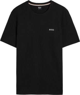 BOSS Boss Waffle Cotton-blend T-shirt - Black - Xxl