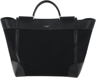 Dolce & Gabbana Black Sicily Large Tote