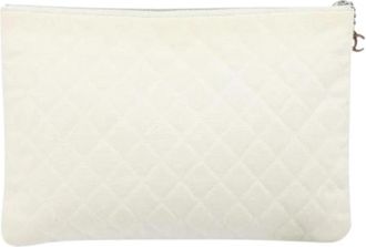 Chanel Pre-owned Vintage Clutch - Dames - Vintage Clutch - Wit - ONE Size - Vintage