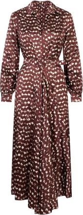 Kiton Dames, Jurken, Bruin, Maat: XS