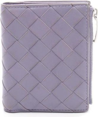 Bottega Veneta Pre-owned Wallets, female, Purple, Size: ONE SIZE Pre-owned Leather Wallet