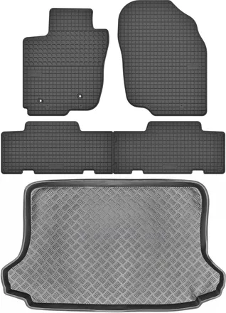 OEM Juego De Alfombrillas De Goma Para Coche Y Maletero Para Toyota Rav4 Iii Suv (2006-2012)