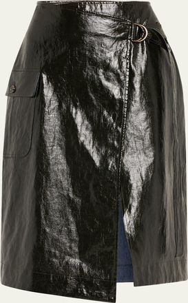 Ulla Johnson Mila Wrap D-Ring Skirt