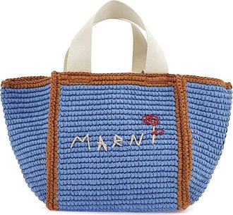 Marni Borsa - Dames - Shoppers - Blauw - ONE Size - Tassen
