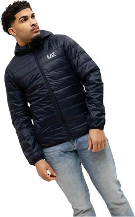 Emporio Armani Tussenjas - Heren - Winterjassen - Blauw - S - Polyester - Jassen