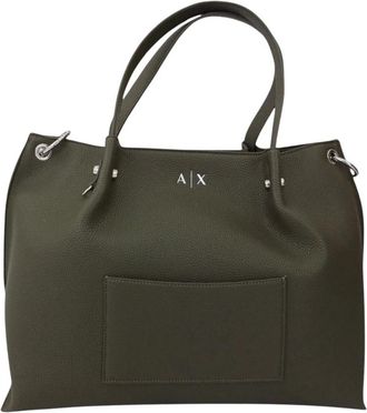 A|X Armani Exchange Shopping Bag - Dames - Shoppers - Bruin - ONE Size - Tassen