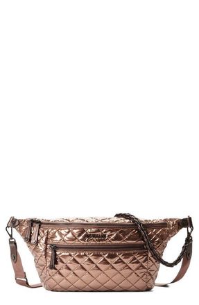 MZ Wallace Crossbody Belt Bag in Copper Metallic Lacquer at Nordstrom