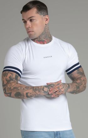 Siksilk Camiseta de torneo blanca para hombre SikSilk M