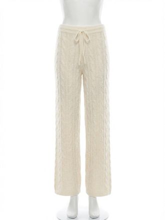 Z Supply Paige Cable Knit Pants In Sea Salt