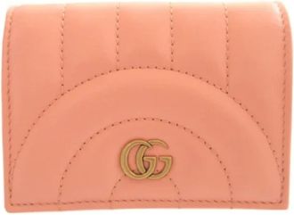 Gucci Pre-owned Wallets, female, Pink, Size: ONE SIZE Pre-owned Leather Wallet