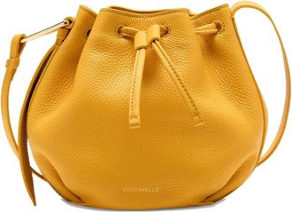Coccinelle Borsa Malory mini con coulisse - Giallo