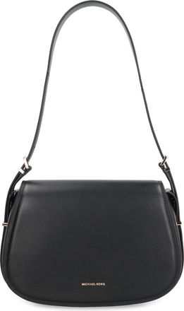 Michael Kors Lydia Medium Leren Crossbodytas - Dames - Schoudertassen - Zwart - ONE Size - Leer - Tassen