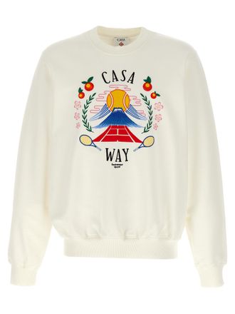 Casablanca White Cotton Mens Sweatshirt