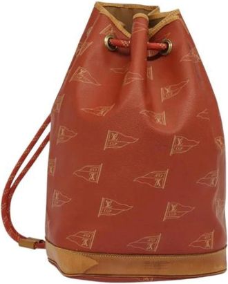 Louis Vuitton Pre-owned Bucket Bags, female, Red, Size: ONE SIZE Pre-owned Leather louis-vuitton-bags