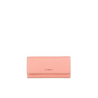 Coccinelle Metallic Soft Wallet Grained Leather - female - Coccinelle - Wallets & Cardholders - Pink - ONE SIZE - Accessories