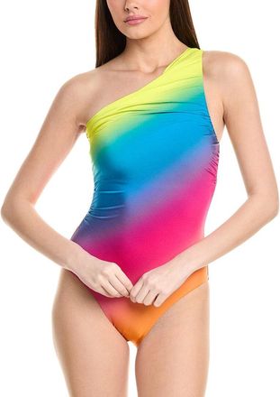 La Blanca Shirred One-Shoulder One-Piece