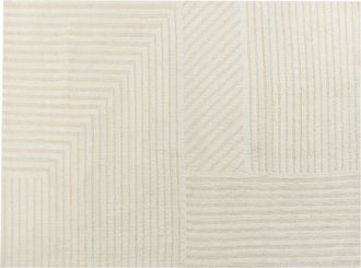 Beliani Beliani - Alfombra De Sal&oacute;n Hecha De Lana Con Estilo Moderno Beige 300 X 400 Cm Abegum