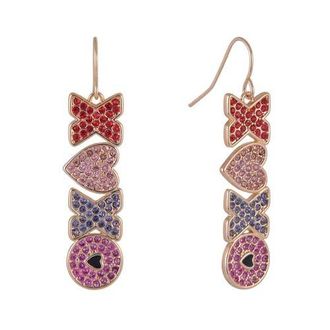 Hallmark Stone Hugs and Kisses Linear Earrings in Red at Nordstrom