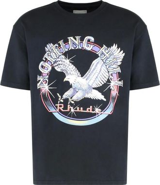 Rhude Tops, Heren, Zwart, L, T-Shirts