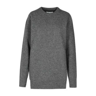 Maison Margiela Round-neck Knitwear, male, Gray, Size: M Gray Wool Sweater Aw24