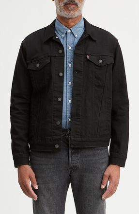 Levi's Levis Denim Trucker Jacket in Dark Horse Trucker at Nordstrom, Size Xx-Large