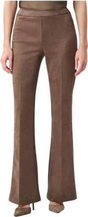 Joseph Ribkoff Broeken, Dames, Bruin, 2Xl, Polyester, High-waisted Suede Broeken