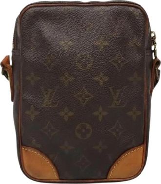 Louis Vuitton Pre-owned Vintage Canvas Cross Body Bag - Dames - Vintage Schoudertas - Bruin - ONE Size - Vintage