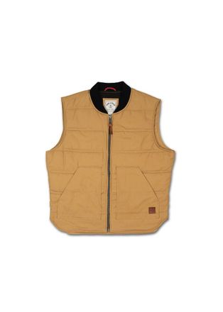 Iron And Resin Mens Work Vest In Cognac