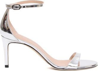 Stuart Weitzman Gelamineerde Sandalen met 75mm Hak - Dames - Sandalen met hakken - Grijs - 36 EU - Schoenen
