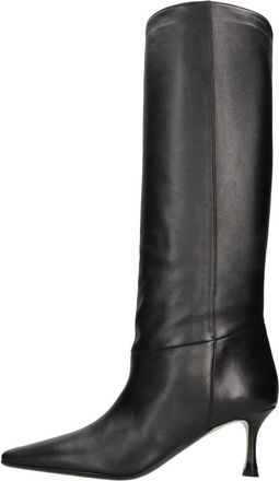 N&deg;21 Schoenen, Dames, Zwart, 40 EU, Leer, Leren Laarzen