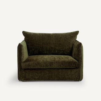 AM.PM Fauteuil in geribd fluweel, N&eacute;o Chiquito
