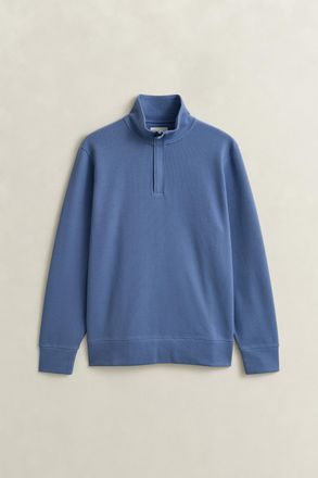 GANT Men Sacker Rib Half-Zip Sweatshirt (XXXL) FADED DENIM