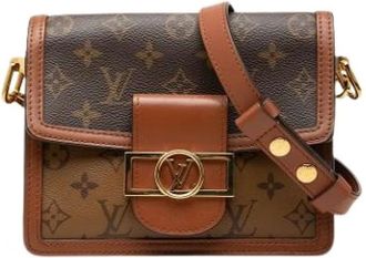 Louis Vuitton Pre-owned Dauphine Cross Body Bag - Dames - Pre-owned - Bruin - Maat: ONE Size Leer