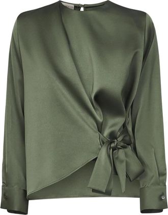 Blanca Vita Shirts - Dames - Blouses - Groen - S - Polyester - Overhemden