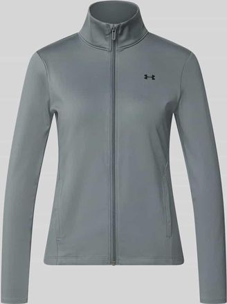 Under Armour Trainingsjacke mit Stehkragen und Logo in Dunkelgrau, Gr&ouml;&szlig;e XL