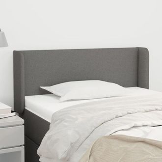 vidaXL Cabecero De Tela Gris Oscuro 93x16x78/88 Cm Vidaxl