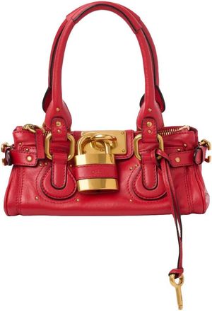 Chlo&eacute; Red Paddington Small Shoulder Bag