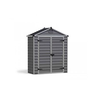 Palram Skylight Shed 6 x 3 Dark - L90.2 x W185.4 x H217 cm - Dark Grey