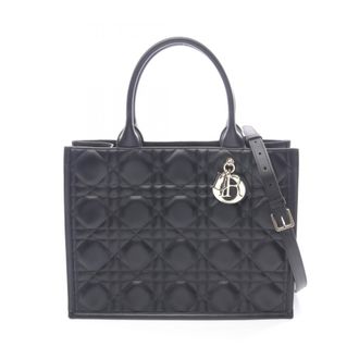 Dior Black Leather Tote Bag (Pre-Owned)