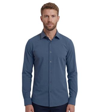 HUGO BOSS Blue Slim Solid Shirt
