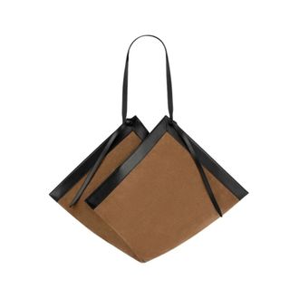 Yuzefi Tote Bags, female, Brown, Size: ONE SIZE Wonton Large Tote