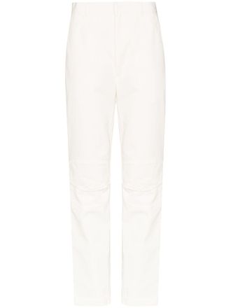 AMBUSH high-waisted slim-fit trousers - women - Cotton - 1 - White