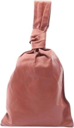 Bottega Veneta Pre-owned Clutches, female, Red, Size: ONE SIZE Pre-owned BV Twist Leather Handbag