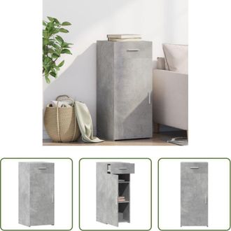 vidaXL vidaXL Credenza con cassetto - Credenza Grigio Cemento 40x42,5x93 cm in Legno Multistrato